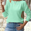 Amber | Elegant Openwork Sleeve Sweater - Picela