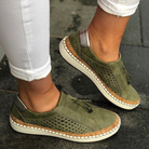Angela | Comfortable Perforated Tassel Sneakers - Picela