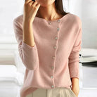 Ashley | Elegant Asymmetric Button-Down Cardigan - Picela
