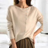 Ashley | Elegant Asymmetric Knit Cardigan - Picela