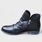 Ashley | Elegant Slouchy Leather Boots - Picela