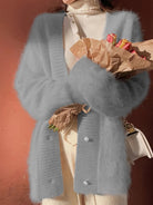 Iris | Soft Fuzzy Open-Front Cardigan