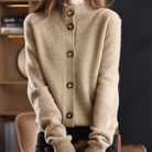 Brittany | Elegant Cashmere Button-Front Cardigan - Picela