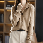 Brittany | Elegant Cashmere Button-Front Cardigan - Picela