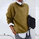 Brittany | Elegant Crewneck Oversized Sweater - Picela