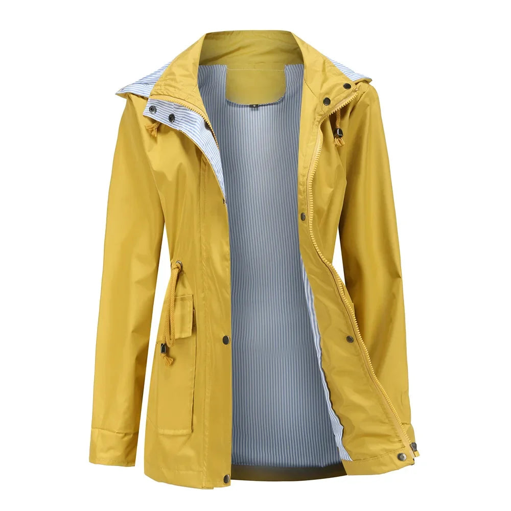 Brittany | Elegant Hooded Lightweight Jacket - Picela