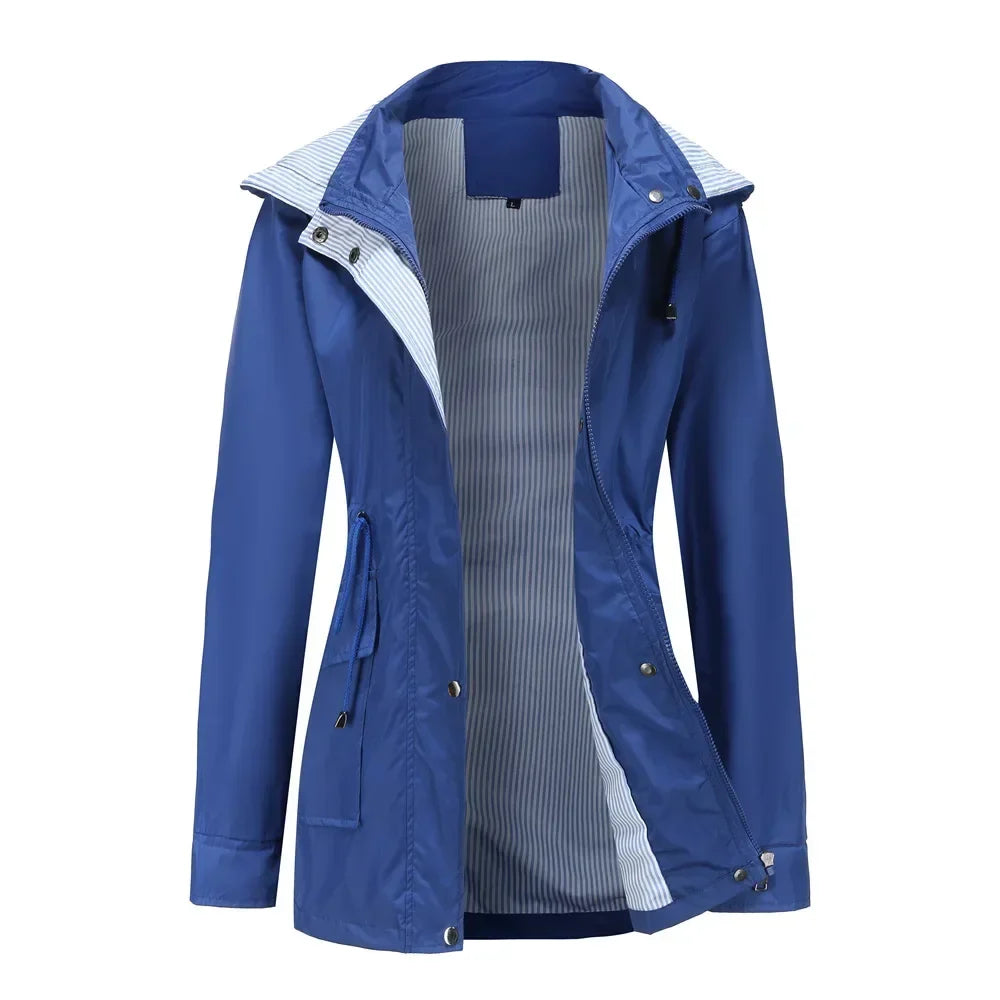 Brittany | Elegant Hooded Lightweight Jacket - Picela
