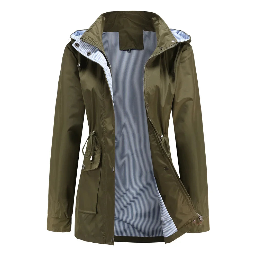 Brittany | Elegant Hooded Lightweight Jacket - Picela