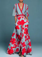 Brittany | Feminine Wrap Maxi Dress - Picela