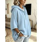 Brooklyn | Elegant Hooded Button Sweater - Picela