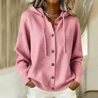 Samantha | Elegant Hooded Button Cardigan