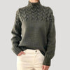 Christina | Cozy Cable-Knit Turtleneck Sweater - Picela