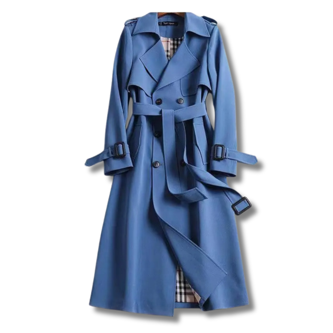 Christina | Elegant Belted Trench Coat - Picela