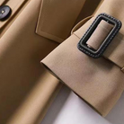 Christina | Elegant Belted Trench Coat - Picela
