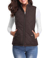 Christine | Cozy Quilted Zip-Up Vest - Picela