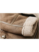 Christine | Cozy Shearling Aviator Jacket - Picela