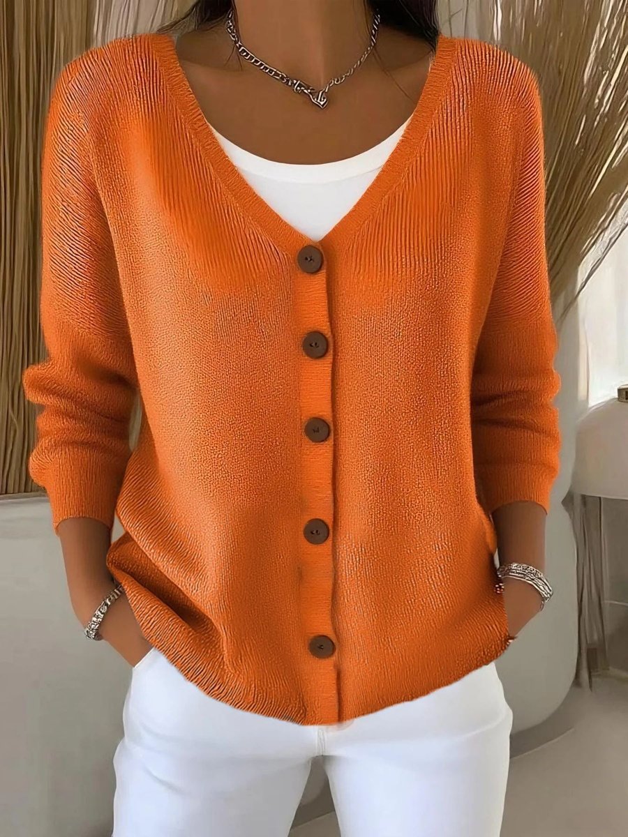 Christine | Elegant Button-Front Knit Cardigan - Picela