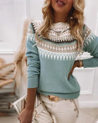 Christine | Elegant Isle Knit Sweater - Picela