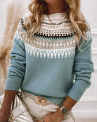 Christine | Elegant Isle Knit Sweater - Picela
