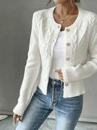 Jessica | Elegant Cable-Knit Button Cardigan