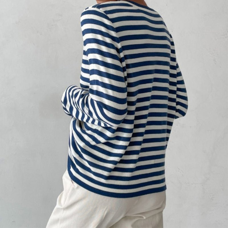 Danielle | Classic Striped Crewneck Sweater - Picela