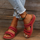Danielle | Comfortable Cutout Wedge Sandals - Picela
