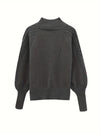 Danielle | Elegant Cable-Knit Mock-Neck Sweater - Picela