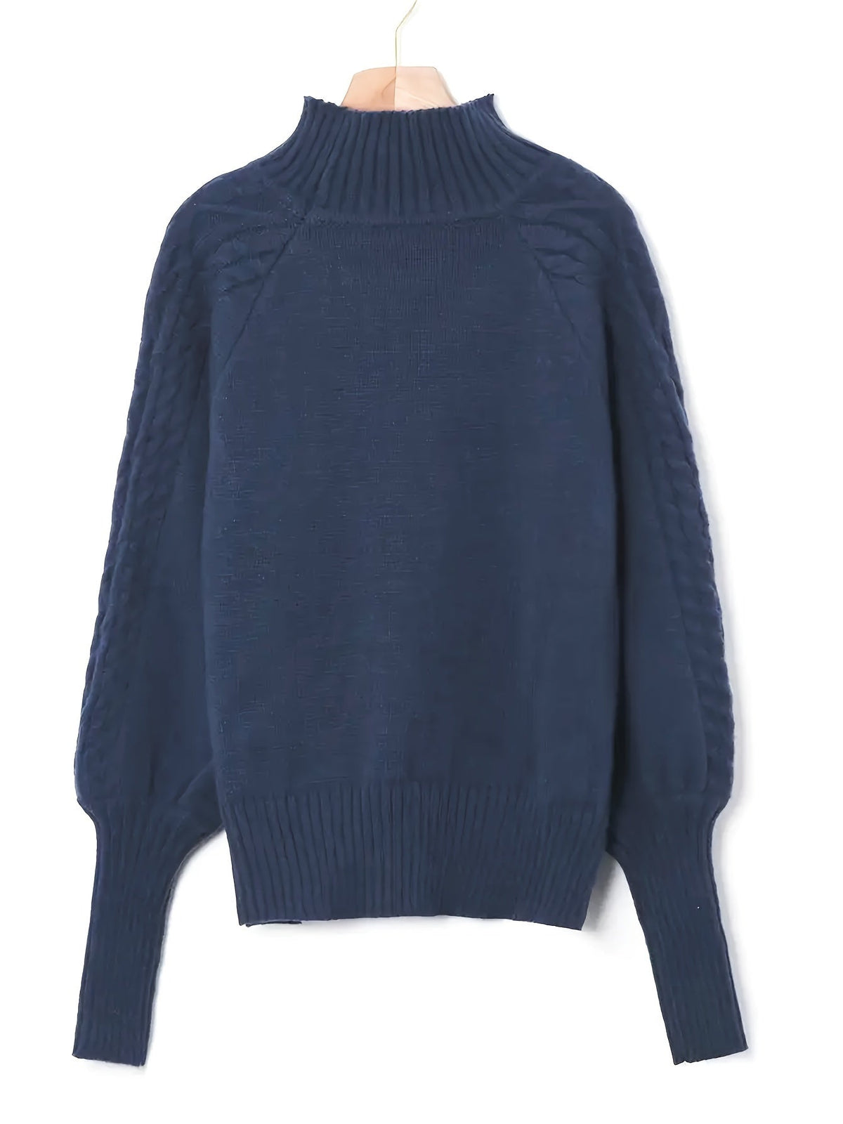 Danielle | Elegant Cable-Knit Mock-Neck Sweater - Picela