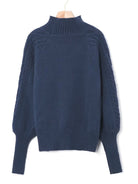 Danielle | Elegant Cable-Knit Mock-Neck Sweater - Picela