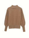 Danielle | Elegant Cable-Knit Mock-Neck Sweater - Picela