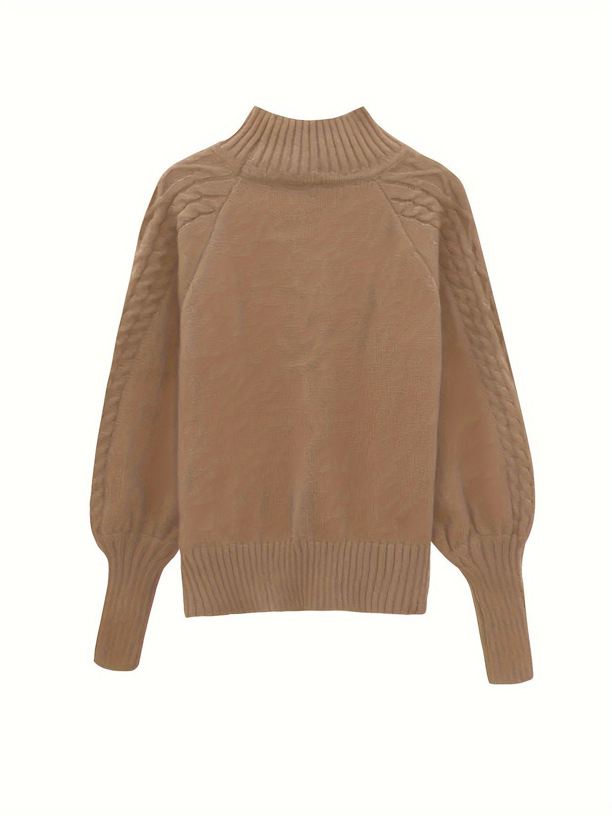 Danielle | Elegant Cable-Knit Mock-Neck Sweater - Picela