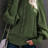 Danielle | Elegant Cable-Knit Mock Sweater - Picela