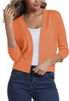 Danielle | Elegant Cropped Open-Front Cardigan - Picela