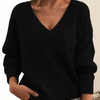 Danielle | Elegant V-Neck Knit Sweater - Picela