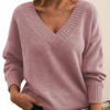 Danielle | Elegant V-Neck Knit Sweater - Picela