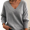 Danielle | Elegant V-Neck Knit Sweater - Picela