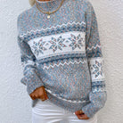 Danielle | Stylish Fair Isle Sweater - Picela