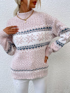 Danielle | Stylish Fair Isle Sweater - Picela