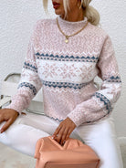 Danielle | Stylish Fair Isle Sweater - Picela