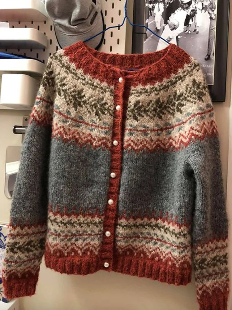 Danielle | Vintage Fair Isle Cardigan - Picela