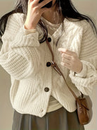 Danielle | Elegant Cable-Knit Chunky Cardigan