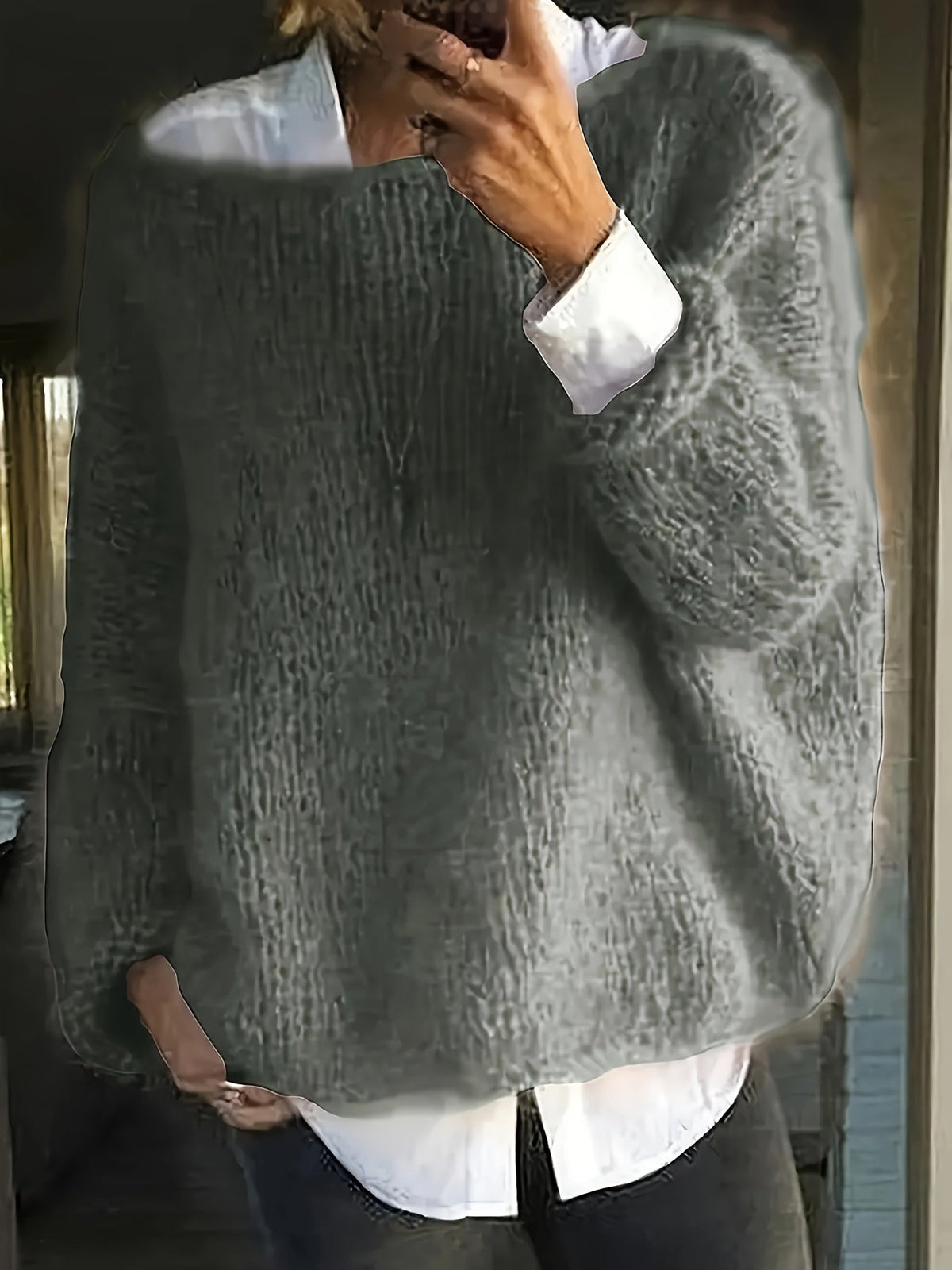 Diane | Elegant Oversized Knit Sweater - Picela