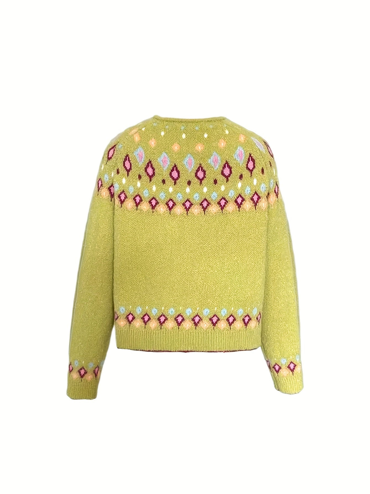 Angela | Elegant Isle Knit Cardigan