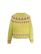 Angela | Elegant Isle Knit Cardigan