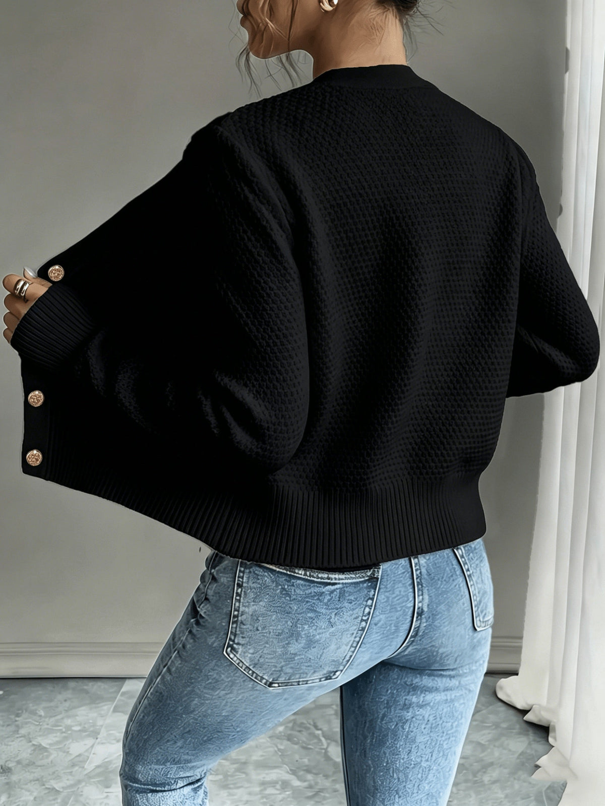 Jessica | Elegant Cable-Knit Button Cardigan
