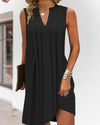 Elizabeth | Elegant Sleeveless Midi Dress - Picela