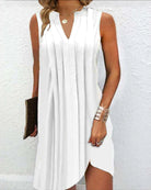 Elizabeth | Elegant Sleeveless Midi Dress - Picela