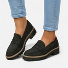 Emily | Classic Suede Penny Flats - Picela