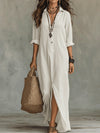 Emily | Effortless Collared Maxi Dress - Picela