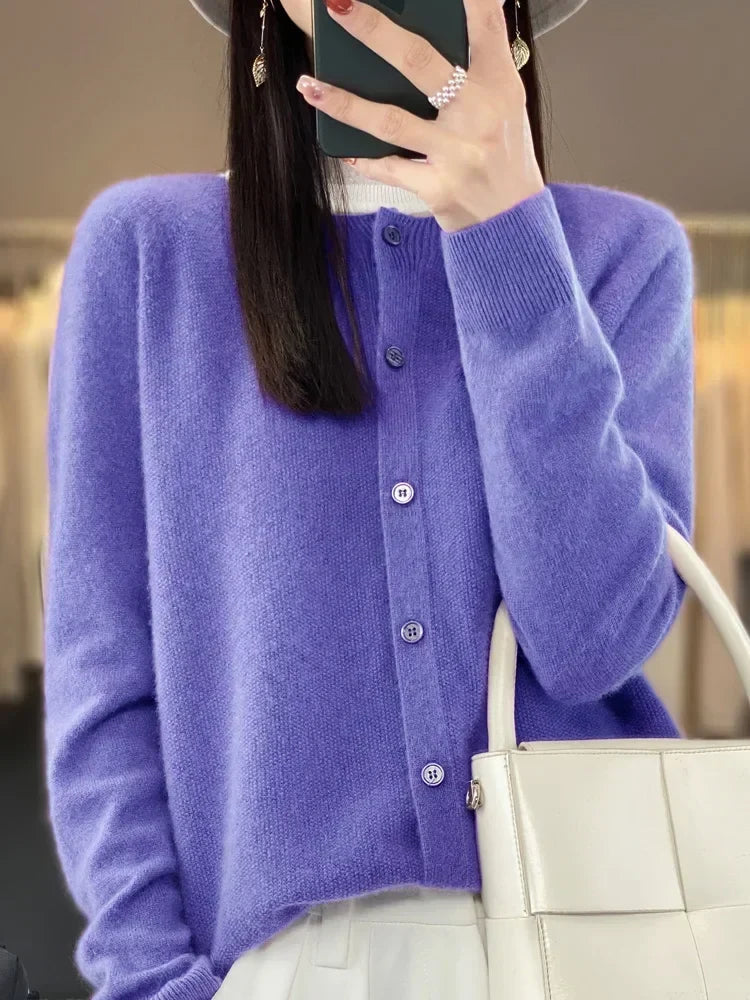 Emily | Elegant Button-Front Knit Cardigan - Picela